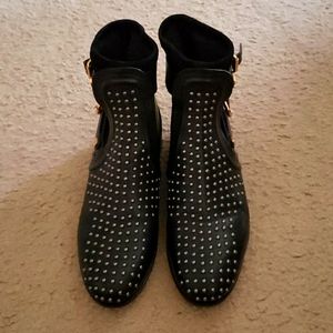 CHLOÉ Short Sock Studded Ankle Boots